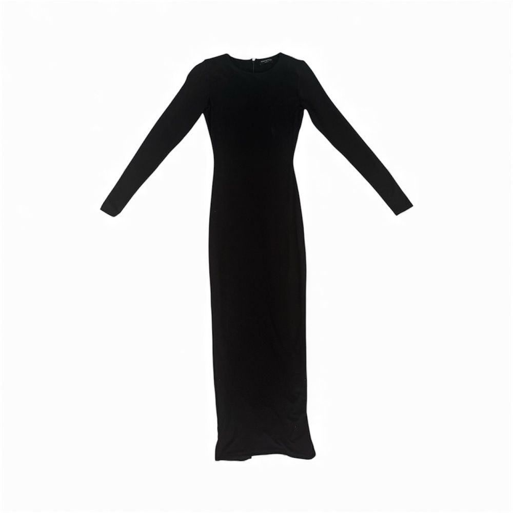 Naked Wardrobe Classic Black Long Sleeve Dress